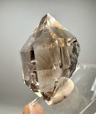 11.54 g A+ Grade Smoky Herkimer Diamond Gem w/ Sharp Terminations, Hydrocarbon picture