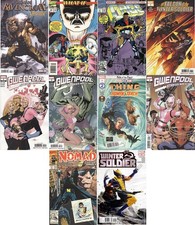 *LOT Gwenpool Strikes Back (2019) #1-3, What If #53, Sabretooth, Nomad, VF-NM picture