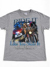 2002 Harley Davidson shirt Ride it like you stole it Daytona Beach bike week picture