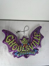 Ghoulsville Forever Halloween Decor Bat Creature Hanging Mobile Double Sided picture