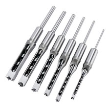 6Pcs Woodworking Square Drill Bits Set, HSS Wood Mortising Chisel Countersink picture