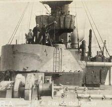 RPPC WW1 Ship Fire On The Buzzer TP8 ARA Postcard picture