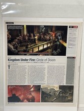 Kingdom Under Fire: Circle Of Doom Video Game Review Magazine Print Ad Wall Art picture