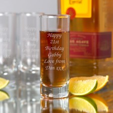 Personalised Shot Glass For Birthday Gifts Ideas Girls Men Him 18th 21st 30th picture