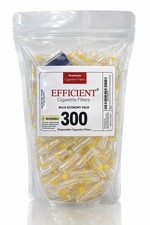 EFFICIENT Bulk Cigarette Filter Tips (300 Filters) Block, Filter Out Tar & Nic picture