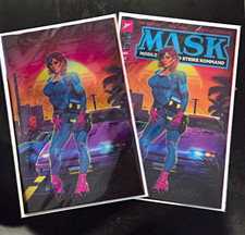 MASK: #1 Foil Trade And Foil Virgin Comic Lot of 2 picture