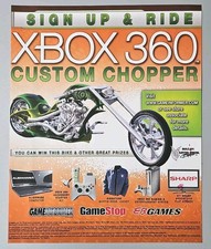 Xbox 360 Custom Chopper Sweepstakes Contest Original Print Ad - 8.75
