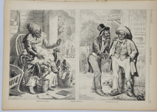 Harper's Weekly 11/2/1873 2 interesting Nast political cartoons Horace Greely picture