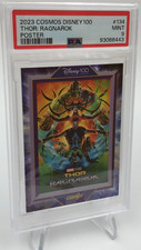 2023 Cosmos DISNEY 100 Card THOR: RAGNAROK #134 Poster MARVEL SP/288 PSA MINT 9 picture