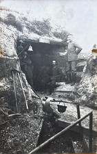 RARE WWI GERMAN ARMY HELIOGRAPH BLINKSTATION NEAR MINESHAFT 1918 PHOTO POSTCARD picture
