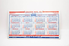 Vintage Cruver MFG Co 1944 Calendar War Production WW2 War Products Rare picture