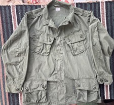 Vietnam US Army 1st Pattern Slant Pocket Jungle Jacket Medium Regular 1963 picture