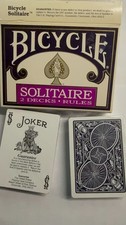 Bicycle Solitaire - Two Decks and Rules -  Decks 1991 NEVER OPENED picture