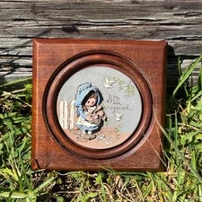 Vtg Limited Edition La Berge 90s Cottage You are so Special wooden Mini frame picture