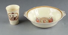 2 Piece King Edward George Elizabeth Bowl Cup Coronation Royal Family picture
