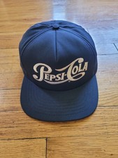 Vintage Pepsi Cola Baseball Hat - Stylemaster MADE in USA - Blue - Employee picture