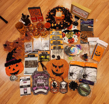 Lot of Halloween decorations items 40+ New & Pre-owned Great Value picture