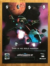 Allegiance PC 2000 Video Game Print Ad/Poster Official Microsoft Promo Art RARE picture