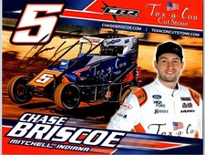 Chase Briscoe Autographed Racing Photo #5 Tex-a-Con Sprint Car NASCAR picture