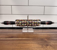 Rare Vintage 1970s Ukrainian Lucite Rolling Pin Retro Geometric Soviet-era picture