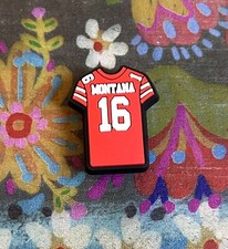 NEW Joe Montana Player #16 San Francisco QB Shoe Charm Shoe Decorations  picture