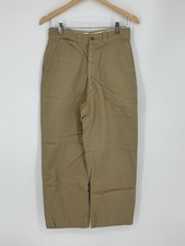 Vintage 1950’s US Army Cotton Twill Button Fly Khaki Trousers Uniform Pants Q4 picture