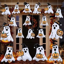 18 PCS 16 Inch, 9 Inch Halloween Inflatable Balloons Inflatable Halloween Ghost  picture