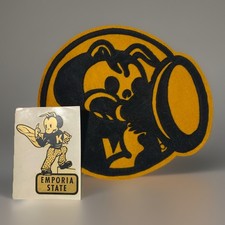Vintage College Memorabilia Vintage Emporia State University Jacket Patch Decal picture