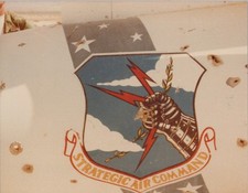 1980s Strategic Air Command SAC Shield Iron Fist Lightning Olive Branch USAF picture
