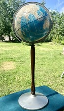 Vintage Rand McNally 1978 Standing International Globe W/Raised Relief 34” Tall picture