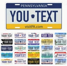 Any State Custom Motorcycle License Plate 4