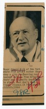 Vintage NY Mayor Ed Koch Bring Own Liquor to Restaurant Wire Press Photo TSPP9 picture