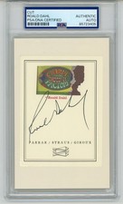 Roald Dahl ~ Signed Charlie and the Chocolate Factory Bookplate ~ PSA DNA picture