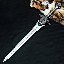 Handmade world of Warcraft Royal Guard sword Alliance Lion Head Storm wind Sword picture