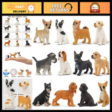 12PCS Mini Dog Figurines - Realistic Hand-Painted Puppy Figures, Lifelike Animal picture