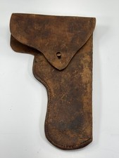 Vintage Brown Leather Holster W/No.s F4 5AC 45 On Back Side picture