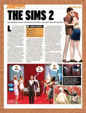2004 Sims 2 PC Original Advertisement / Retro Promo vr1 picture