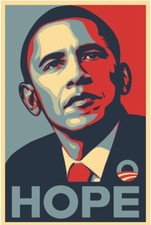 Barack Obama 2008 HOPE Replica Campaign Bumper Sticker picture