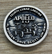 Apollo 15 4th Lunar Landing Commemorative Coin/Medal w/ Case 1971 Vintage picture