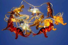 Dinosaur - String Of 10 Dinosaur LED Lights - Wall/Home Decoration picture