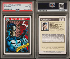 Marvel Impel 1990 Marvel Universe #47 Punisher PSA 10 Base Set Card picture