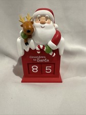 Hallmark Countdown to Santa Christmas Countdown Block Calendar Tabletop Decor picture
