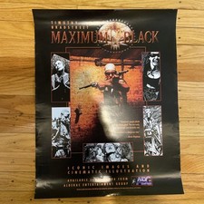 RARE 1998 Maximum Black Promo Store Poster by Tim Bradstreet 22 1/2 x 17 1/2 picture