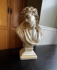 Vintage Jesus Christ Bust Statue Figurine Religious 7 1/2