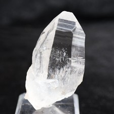 Brazilian Lemurian Quartz Crystal Point on Stand – Natural Clear Quartz picture