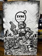 Zombies vs Robots - Robocop - Original Sketch Cover Artwork By Wes Losner picture