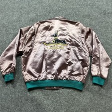 Vintage Luxor Hotel Casino Pyramid Jacket Women XL Satin Purple Anubis Las Vegas picture