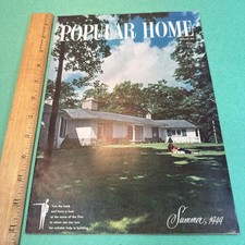 POPULAR HOME MAGAZINE 1949 Summer MCM DESIGN & DECOR vintage picture
