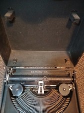 Vintage 1941 Remington Remette Portable Typewriter w/ Case - WORKS W/ SPARE INK picture