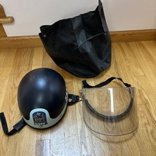 EARLY 1960'S? NYPD POLICE RIOT HELMET, FACE SHIELD & ORIGINAL BAG picture